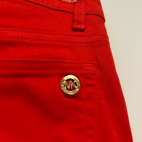 Michael Kors Capri Pants Bright Ruby Red NWT - Picture 7 of 10